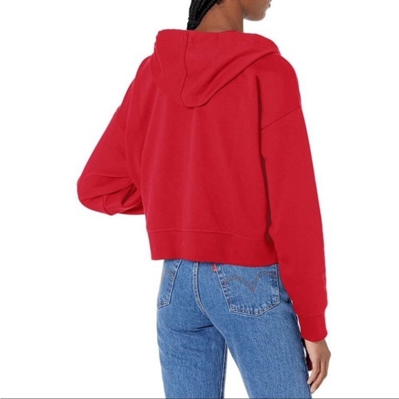 NWT Tommy Hilfiger Women’s Classic Zip Hoodie Size XL Fiery Scarlet - Picture 2 of 7